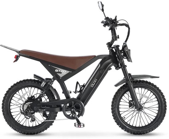 OUXI GT20 Pro Elektrische Skinnybike - Richtingaanwijzers - NFC-chip - 20 Inch - 250W Motor - 7 Versnellingen - 65 km Actieradius - Hydraulische Schijfremmen - Zwart van Merkloos