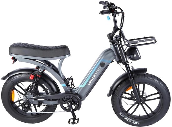 Ouxi Q8-S Fatbike - IJzer Grijs - Lage Instap