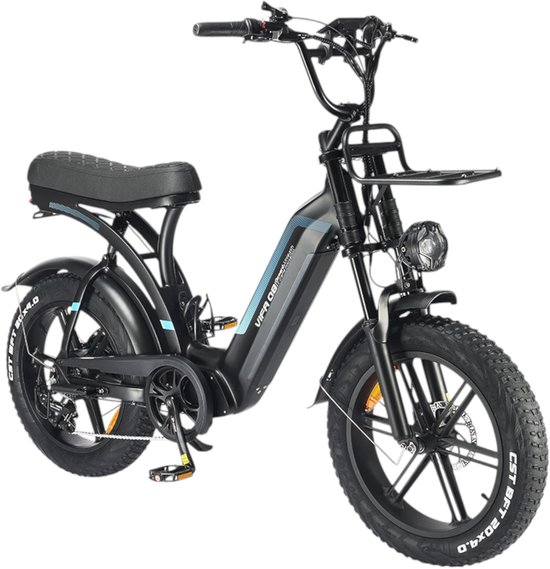 Ouxi Q8 - Zwart - Lage Instap - Elektrische Fatbike van Merkloos
