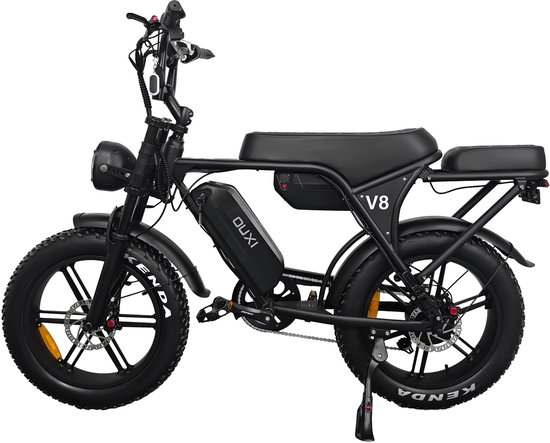 Ouxi V8 Max Fatbike - Zwart - Dubbele Accu van Merkloos