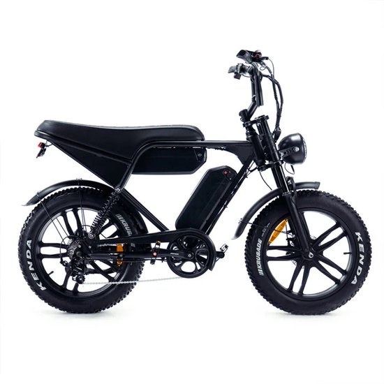 OUXI V8 Pro Max Elektrische Fatbike - Dubbele Achtervering - Ingebouwd Alarmsystseem - 20 Inch - 250W Motor - 7 Versnellingen - 120 km Actieradius - Hydraulische Schijfremmen - Zwart van Merkloos