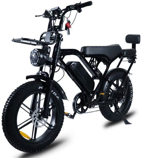 OUXI X80 PRO | Elektrische Fiets / Fatbike | 80 km Bereik - 25 km/u - 250W E Bike | Alarmsysteem + GPS Locatie | NFC Unlock - Special Edition van Merkloos