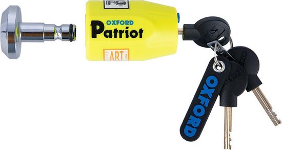 Oxford Patriot ART 4 gekeurd schijfremslot met ophangbeugel - Motor - Scooter van Oxford