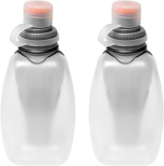 Pack of 2 Sports Drinking Bottle - Portable Leak-Proof Water Bottle - Ideal for Running Hiking Cycling 500 ml