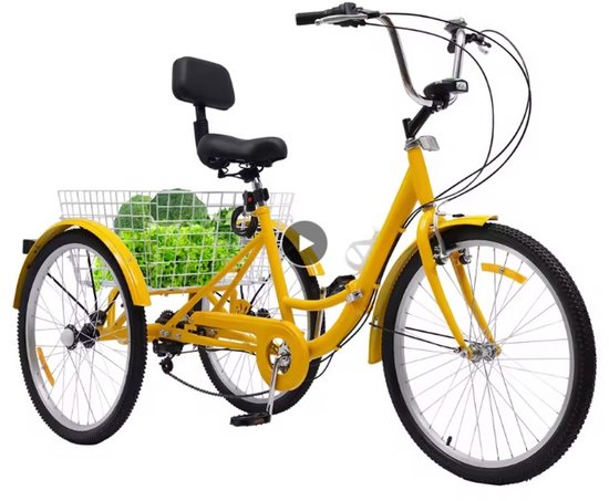 Paco Goederen® 7-speed opvouwbare driewieler voor volwassenen - Comfortabele Zit - Economisch van Merkloos