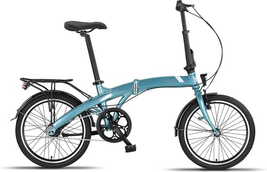 Pacto Five N7 Vouwfiets Blauw Shimano Nexus 7v Terugtraprem Plooifiets 20 inch Aluminium Folding Bike van PACTO