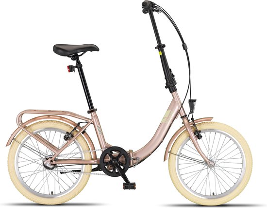 Pacto Nine Vouwfiets Shimano Nexus 3v Roze Plooifiets Lage Instap Folding Bike van PACTO