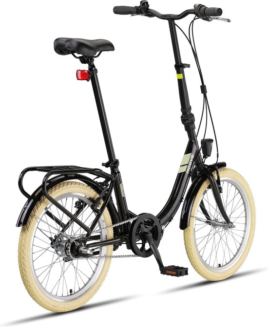 Pacto Nine Vouwfiets Shimano Nexus 3v Zwart Plooifiets Lage Instap Folding Bike van Merkloos