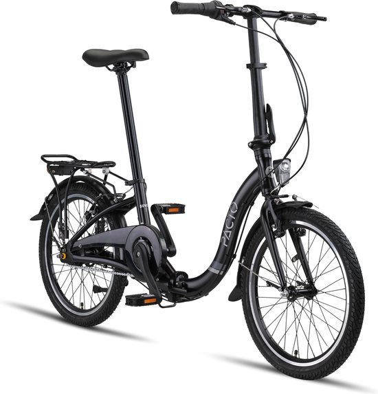PACTO SEVEN N7 FOLDING BIKE BLACK Nexus 7v VOUWFIETS PLOOIFIETS TERUGTRAPREM LAGE INSTAP FIETS ALUMINIUM van PACTO