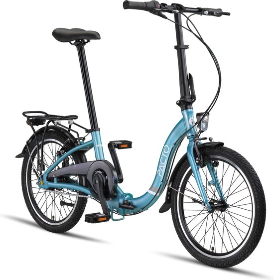 PACTO SEVEN N7 FOLDING BIKE BLUE Nexus 7v VOUWFIETS PLOOIFIETS TERUGTRAPREM LAGE INSTAP FIETS ALUMINIUM van PACTO
