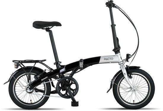 PACTO SIXTEEN - Vouwfiets - 16 inch - Shimano Nexus 3 - Zilver/Zwart van Merkloos