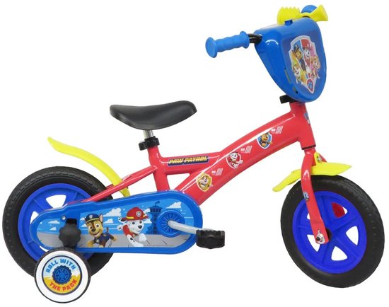 Paramount Paw Patrol 10´´ Fiets Rood,Blauw Jongen van Merkloos
