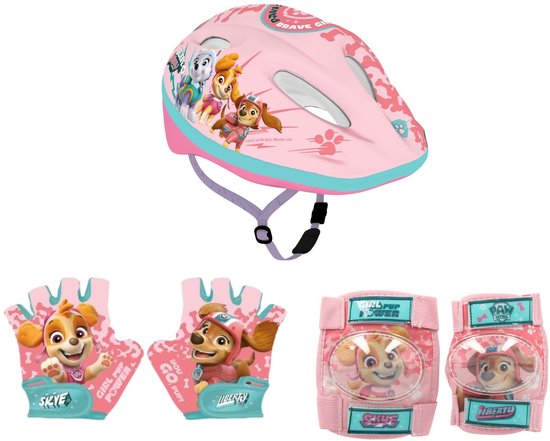 Paw Patrol Fiets accessoires ; Handschoentjes, Helm, Knie- en elleboogbeschermers van PAW PATROL