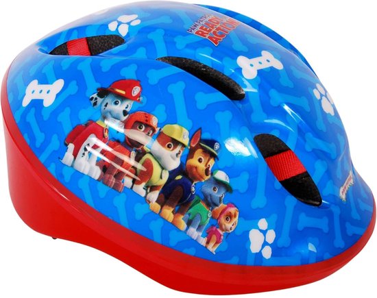 Paw Patrol Jongens Fietshelm - Blauw Rood - 51-55 cm van PAW PATROL