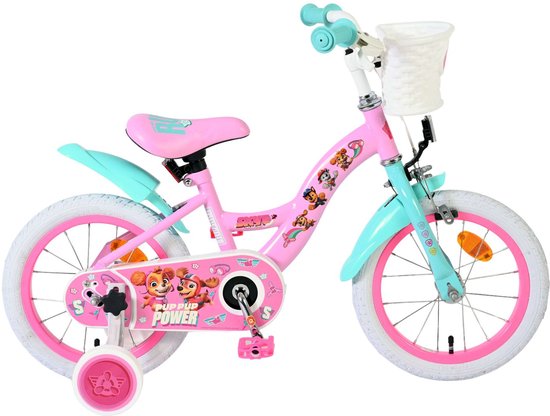 Paw Patrol Kinderfiets - Meisjes - 14 inch - Roze van Merkloos