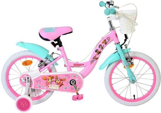 Paw Patrol Kinderfiets - Meisjes - 16 inch - Roze - Twee handremmen