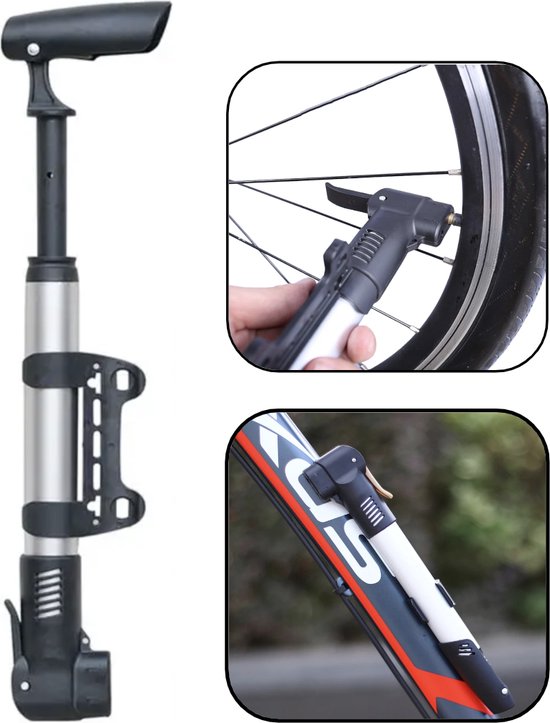 PD® - Fietspomp - voetbalpomp - Ballenpomp - luchtpomp - Mini - Universeel van PD