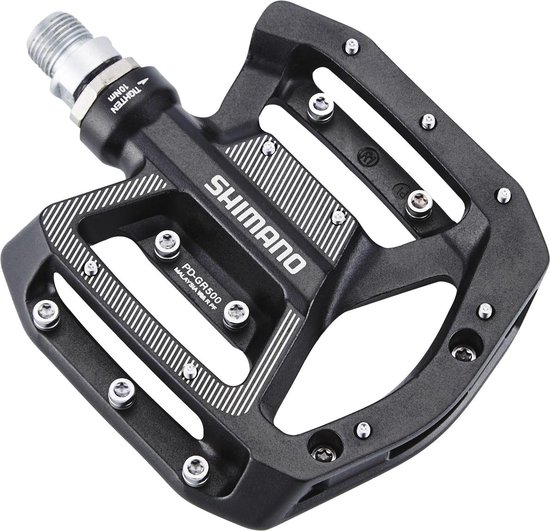 Pedaalset MTB/BMX Shimano PD-GR500 platform - zwart