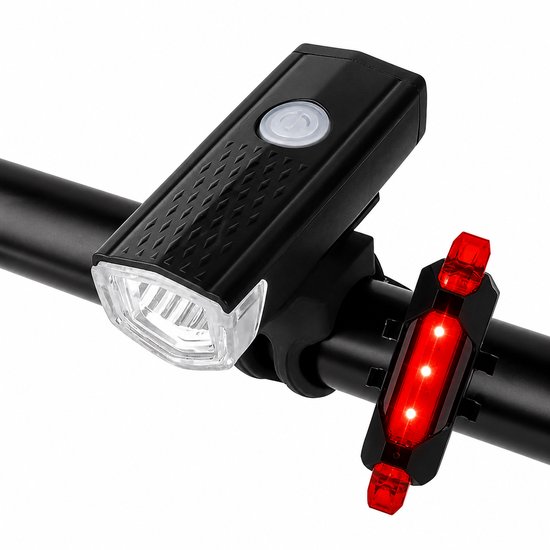 Pelor Oplaadbaar Fietsvoorlicht LED - USB Fietslamp IPX5 Waterdicht - 3 Lichtstanden - MTB en Racefiets
