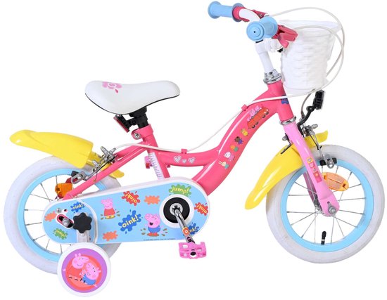 Peppa Pig Kinderfiets - Meisjes - 12 inch - Roze - Twee handremmen