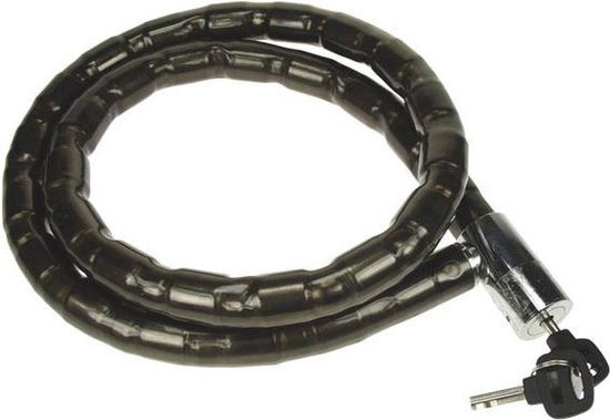 Perel Kabelslot Gepantserd 120 X 2,2 Cm Staal Zwart van Perel