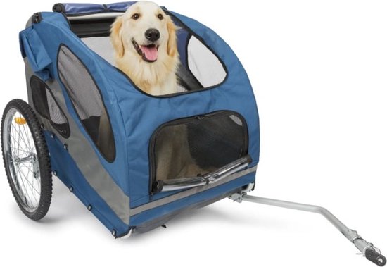 PetSafe Happy Ride Aluminium Dog Bicycle Trailer - Hondenfietskar - Lichtgewicht - Large in de kleur Rood van PetSafe