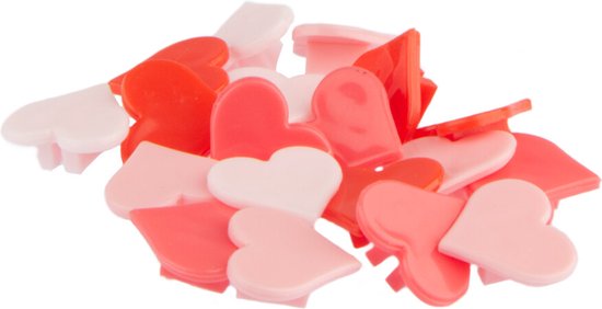 PexKids Bicycle sprak kralen Pexkid's Hearts 4-Colored (20 stuks op kaart) van PexKids