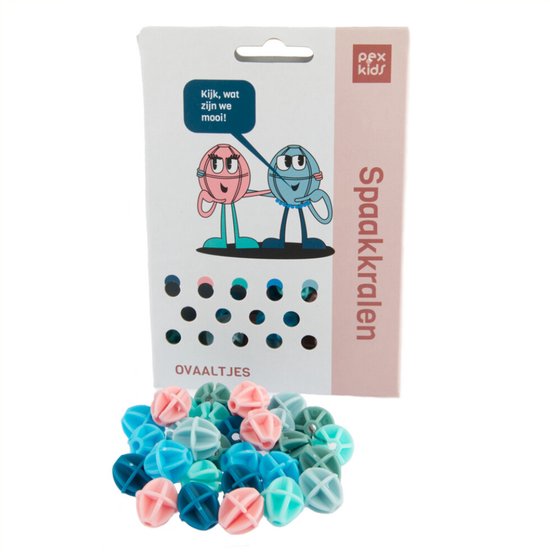 Pexkids Spaakkralen Ovaal Multicolor 30 Stuks van PexKids