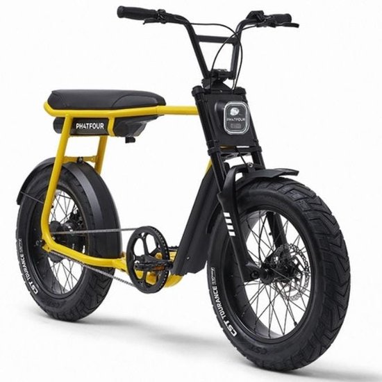 Phatfour FLX – Geel – 522Wh – Elektrische Fatbike van Merkloos