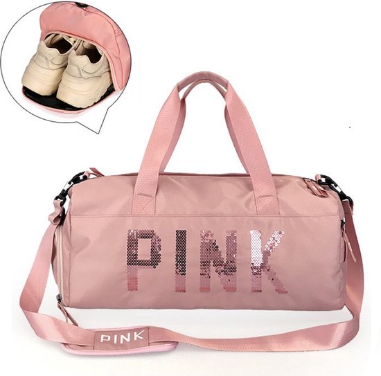 Pink Duffel Bag Medium Dames Sporttas - 25 Liter - Roze - M van Puma