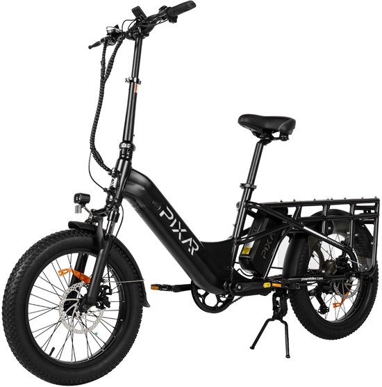 Pixar Plus7 Elektrische Fiets - 250 W Motor - Dubbele 48V10,4Ah Accu- 20*3″ Dikke Banden - 90 km Maximaal Bereik - Shimano 7-versnellingen - Zwart van Merkloos