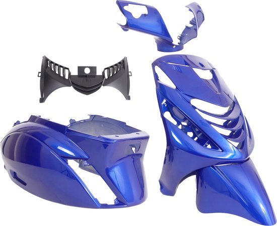 Plaatset 5-delig Edge voor Piaggio Zip-SP vanaf bouwjaar 2000 - porsche blauw van DMP