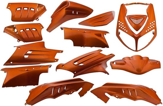 Plaatset Peugeot speedfight 2 13 delig oranje metallic van DMP