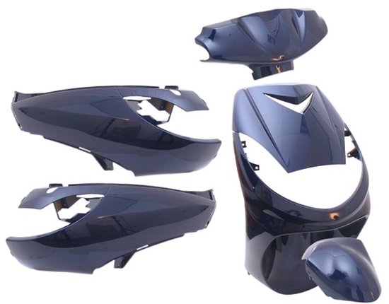 Plaatset Peugeot vivacity tot bj. 2008 6 delig blauw metallic van DMP