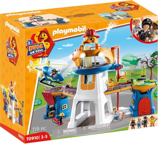 PLAYMOBIL Duck on Call Hoofdkwartier - 70910 van Playmobil