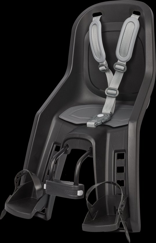 Polisport Bubbly Mini Plus Kinderzitje - 2020 Editie - Zwart/Donkergrijs van Polisport