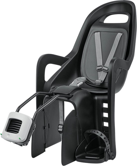 Polisport Groovy FF Fietsstoeltje Achter - Zwart/Grijs van Polisport