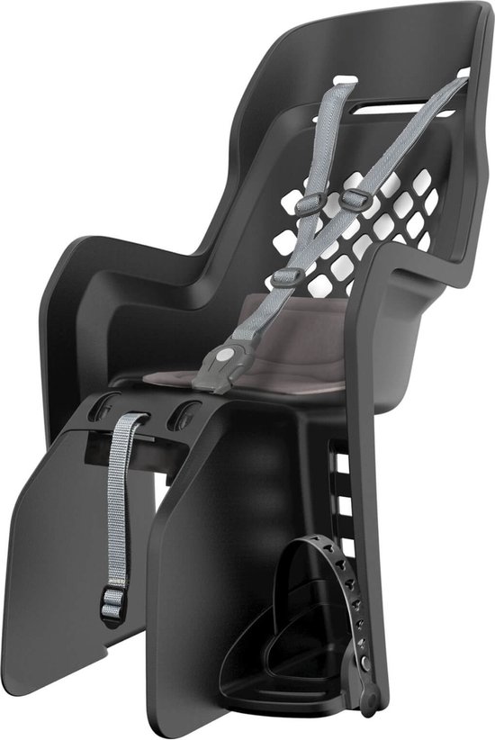 Polisport Joy maxi CFS Fietsstoeltje Achter - Zwart/Grijs van Polisport