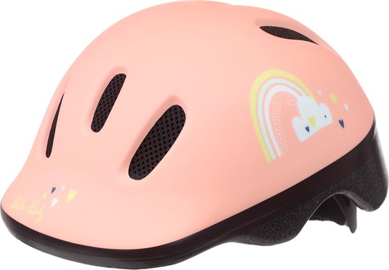 Polisport Kinderhelm Happy Rainbow 44-48 cm ROSE One Size van Polisport