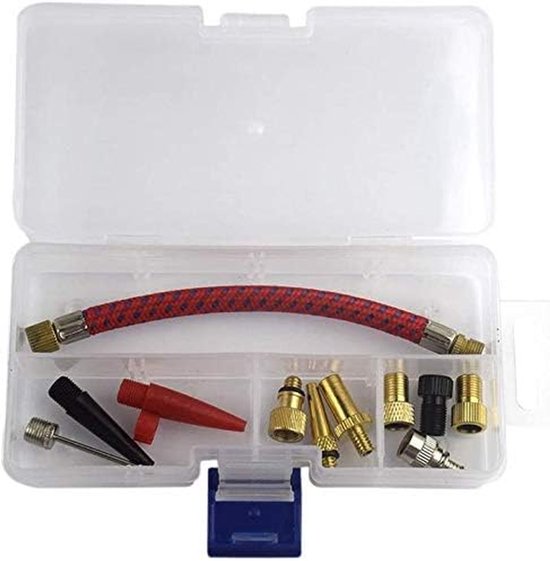 Pomp Accessoires Set - Lucht Pomp Onderdelen - Banden en Ballen - Veelzijdig Gebruik - 12 Stuks - Metaal