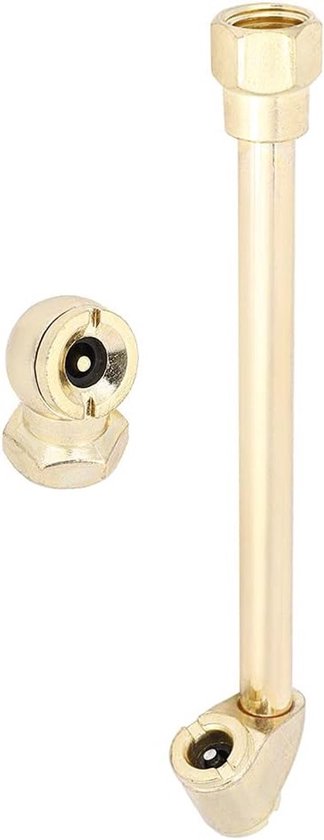 Pompstang Mondstuk - Bandenpomp Accessoire - Banden Oppompen - Dubbele Adapter - 1/4 Inch - Metaal