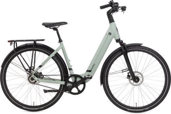 Popal ARC1+ Elektrische Fiets - E-bike 28 Inch - Damesfiets 54 cm - Hydraulische schijfrem - 504 Wh Accu - Matgroen van Merkloos