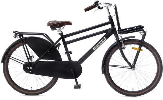 Popal Daily Dutch Basic kinderfiets 24 inch - jongensfiets - zwart van Popal