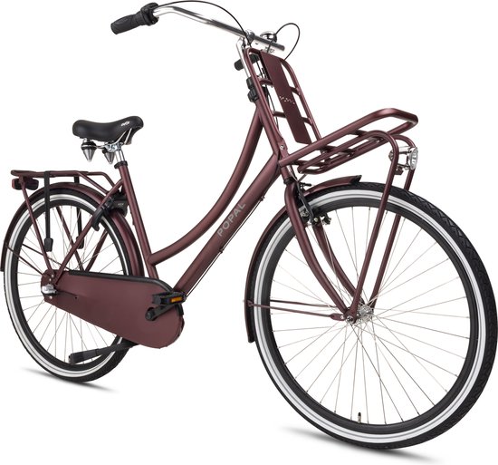 Popal Daily Dutch Basic+ N3 Transportfiets - Stadsfiets - Dames - 59 centimeter - Oak Red van Popal