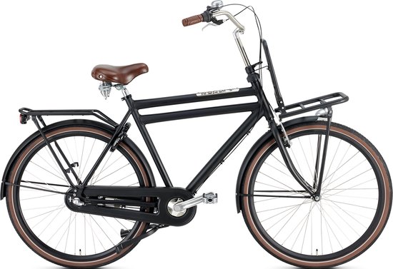 Popal Daily Dutch Basic+ N3 VB Transportfiets - Stadsfiets - Heren - 57 centimeter - Mat Zwart van POP