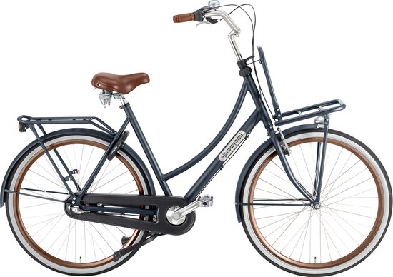 Popal Daily Dutch Prestige N3 VB Transportfiets - Stadsfiets - Aluminium Frame - Dames - 57 centimeter - Petrol Blauw van Popal