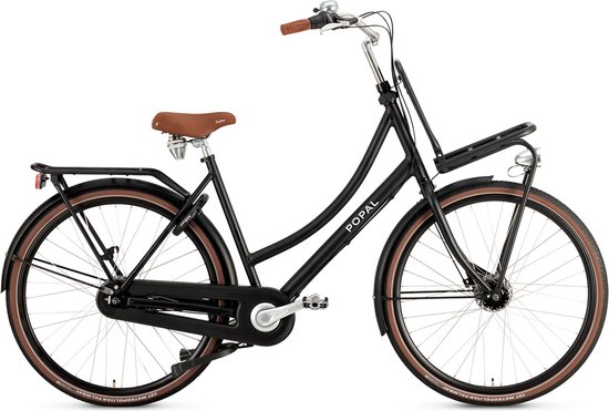 Popal Daily Dutch Prestige N7 - Transportfiets - Stadsfiets - Dames - 47 centimeter - Mat Zwart van POP