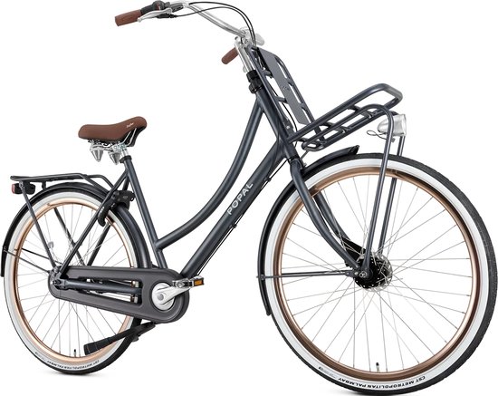 Popal Daily Dutch Prestige N7 - Transportfiets - Stadsfiets Dames - 47 centimeter - Petrol Blauw van POP