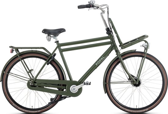 Popal Daily Dutch Prestige N7 - Transportfiets - Stadsfiets Heren - 57 centimeter - Leger Groen van POP
