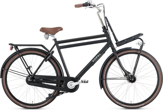 Popal Daily Dutch Prestige N7 - Transportfiets - Stadsfiets - Heren - 57 centimeter - Mat Zwart van POP